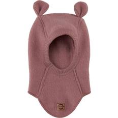 Mikk-Line Ensfarvet Huer Mikk-Line Merinould fleece elefanthue Rosa 86-92
