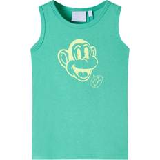 Verde Camisetas de tirantes vidaXL Camiseta de tirantes infantil verde 104