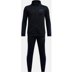 Tinta unita Tute Under Armour Rival Knit da Ragazzo Nero/Tech Blu