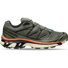 Salomon Textile Running Shoes Salomon XT-6 - Deep Lichen Green/Black/Red Orange