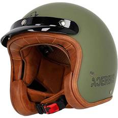 Open Faces Motorcycle Helmets Acerbis Skodela, open face helmet color: Matt-Olivee