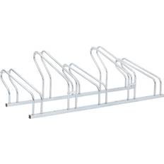 Bicycle Racks vidaXL Fahrradständer für Fahrräder Freistehend Verzinkter Stahl Silber