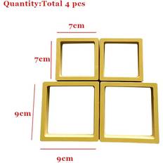 Yellow Jewellery Storage Other (4pcs yellow) Pcs Transparent Pe Film Jewelry Storage Box