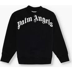 Palm Angels Palm Angels Kids Classic Curved Logo sweatshirt kids Cotton Black