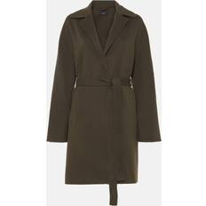 Dame - Grøn - Uldfrakker Joseph Light Double Face Cranwood wool and silk coat green