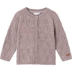 Name It Kofter Name It Purple Dove Wrilla Ull Strik Cardigan