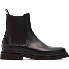 Dolce & Gabbana Uomo Stivali Dolce & Gabbana Black Leather Boots Men