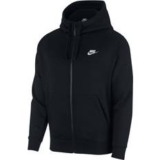 Nike full zip club hoodie black Nike Full-Zip Fleece Hoodie - Black