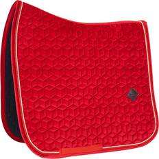 Equitazione Kentucky Horsewear Saddle Pad Velvet Dressage, Red