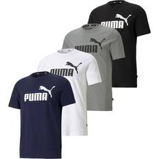 Camisetas Puma Camiseta Essentials Logo - Gris