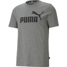 Puma Essentials Logo Tee Men - Medium Gray Heather