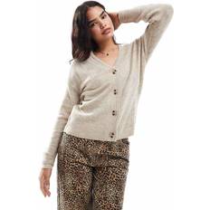 Natural Cardigans Vila Button V-neck Knitted Cardigan