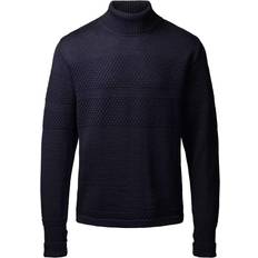 Saltum stickad polotröja, Captain Navy