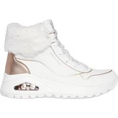 Mujer - Rosa Botines de Tobillo Skechers Uno Rugged Fall Shimmer - Blanco