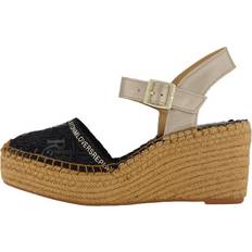 Schnalle Espadrilles Replay Damen Keilabsatzschuhe mit Riemen, Schwarz (Black 003)