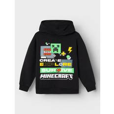 Minecraft Barnkläder Name It Hoodie NkmSince Minecraft Svart år (116) Hoodie