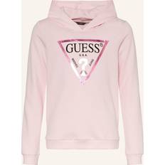 Cotone Biologico Top Guess Felpa - Rosa