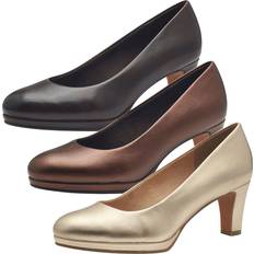 Bronze Heels & Pumps Marco Tozzi damen pumps metallic plateau trichterabsatz 2-22451-42 Mehrfarbig