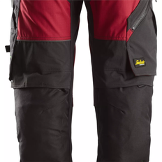 Snickers Flexiwork Work Trousers - Chilli Red/Black