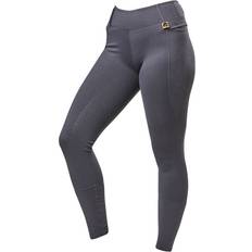 Polyester Casques d'équitation Dublin Women's Cool-It Everyday Riding Tights in Grey, 18, Polyester/Cotton Charlies