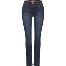 Cecil Slim-fit-Jeans Style Vicky - Mid Blue Wash