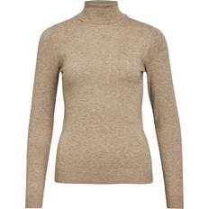 Strickpullover - Violett Object Pullover 'Thess' camel