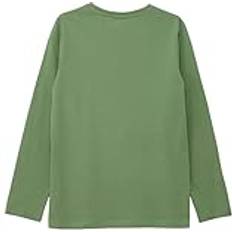 Lange Ärmel Strickpullover s.Oliver Jungen 2150150 Langarmshirt mit Print, 7372 Grün