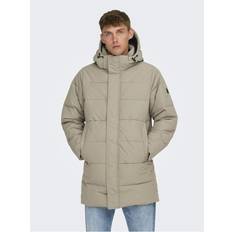 Beige - Uomo Cappotti Only & Sons Onscarl Puffer Jacket