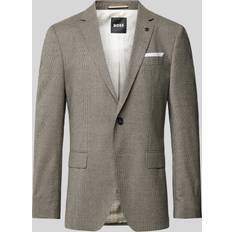 Mies - Valkoinen Puvut BOSS Slim-Fit Micro-Patterned Stretch Jacket - Wool