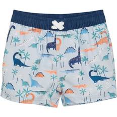 Baby Beachshorts With Diaper Aop - Blue