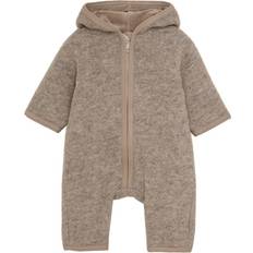 Huttelihut Jumpsuits Huttelihut Camel Melange Ulddragt Merinould Med Bomuldsfoer