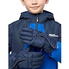 Jungen Fäustlinge Jack Wolfskin Unisex Kinder Easy Entry Glove Handschuh, Night Blue, 128