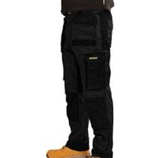 Stanley Tools Omaha Mens Slim Fit Holster Work Trousers Black 30" 31"
