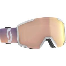 Scott Shield Goggle White Soft Pink AMP Rose Chrome