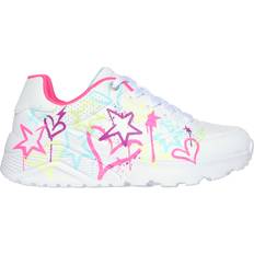 Skechers Sneakers Skechers Street Girls Sneaker, White Synthetic/Neon Multi Trim