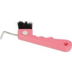 Hoof Pick With Brush Magnet - Rose