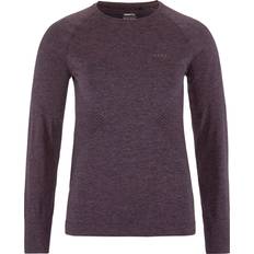Beige Svedundertøj Craft Women's Core Dry Active Comfort L/S Syntetisk undertøj grå/lilla