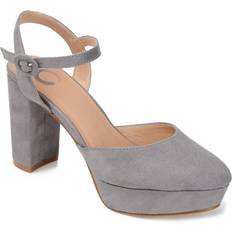 Shoes Journee Collection Roslynn Platform Pump -Wide Width in Grey