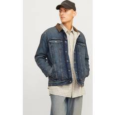 Denim - Man Jassen Jack & Jones Tussenjas JJIJEAN Blauw Denim/Cognac