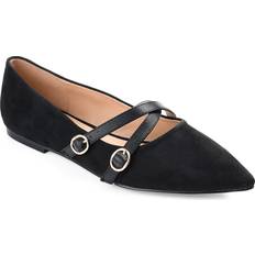 Shoes Journee Collection Wide Width Patricia Flat Women's Black Flats