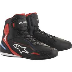 Sininen Moottoripyöräsaappaat Alpinestars Honda Faster-3 Shoes Black/red/blue