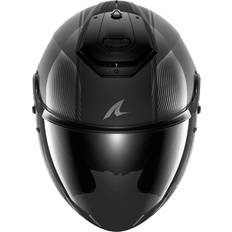 Équipement Moto Shark RS Jet Carbon Skin, open face helmet color: Black/Black