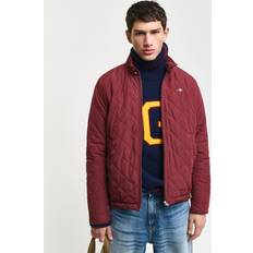 Gant L Jackets Gant Herren Gesteppter Windcheater - Dunkelrot