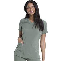 Workwear & Equipment Dickies EDS Essentials Women Scrubs Top V-Neck Plus DK615, 4XL, Olive