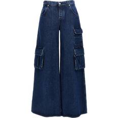 Donna - Verde Jeans Off-White Cargo Wide Jeans - Blu Donna