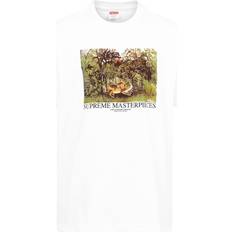 Supreme Tops Supreme Masterpieces crew neck T-shirt men Cotton White