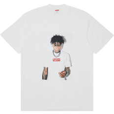 Supreme Men Clothing Supreme NBA Youngboy cotton T-shirt unisex Cotton White