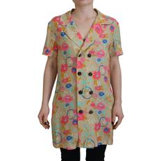 DSquared2 Women Blouses DSquared2 Dsquared2, Tunics, female, Multicolor, 2XS Multicolor Printed Collared Blouse Top