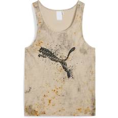 Puma Men Tank Tops Puma Tank Top Shirt Men - Putty/AOP