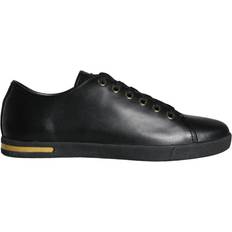 Dolce & Gabbana Sneakers Dolce & Gabbana Black Gold Leather Classic Sneakers Sko No Color